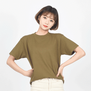 [프린트스타] 00085-CVT 베이직 라운드 티셔츠 (17수)